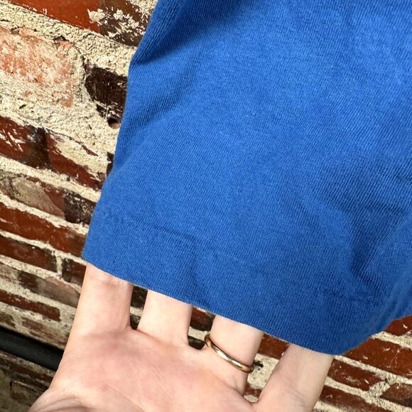 Vintage Memphis Tigers Shirt Size Large Blue Single Stitch Football NCAA USA 90s - Picture 7 of 8